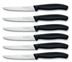 Victorinox SwissClassic 6-piece Steak Knife Set - Black Handles