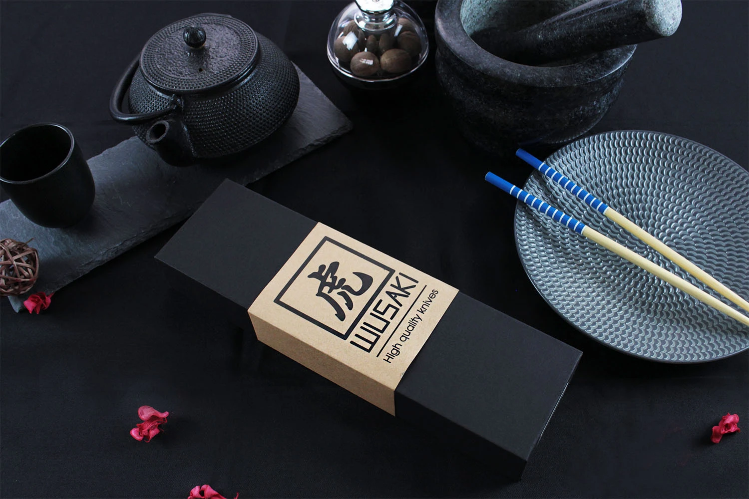 Wusaki Damas VG10 Nakiri Knife 17cm Olive Wood Handle 10 Wusaki Damas VG10 Nakiri Knife 17cm Olive Wood Handle - Image 8