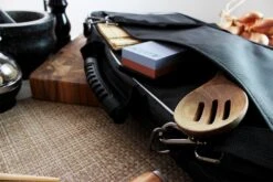 Wusaki Empty Bag For 21 Kitchen Knives And Utensils + 1 Large Storage Pocket -CHEF KNIVES Store wusaki empty bag 21 kitchen knives utensils 1 storage pocket 10