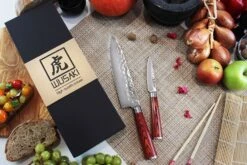 Wusaki Pakka X50 Pack With Chef Knife + Paring Knife + Whetstone 1000/3000 -CHEF KNIVES Store wusaki pakka x50 pack chef knife paring knife whetstone 3