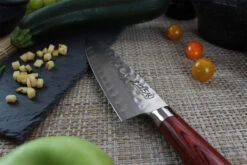 Wusaki Pakka X50 Santoku Knife 17cm Pakkawood Handle -CHEF KNIVES Store wusaki pakka x50 santoku knife 17cm pakkawood handle 3