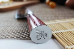 Wusaki Pakka X50 Santoku Knife 17cm Pakkawood Handle -CHEF KNIVES Store wusaki pakka x50 santoku knife 17cm pakkawood handle 6