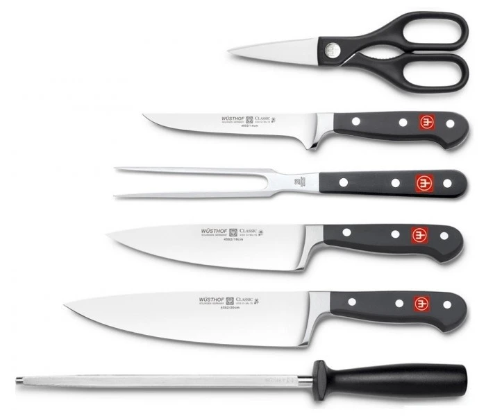 WUSTHOF Classic 12-piece Knife Block Set - Black Anthracite Block 4 WUSTHOF Classic 12-piece Knife Block Set - Black Anthracite Block - Image 2