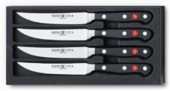 Wusthof Classic 4-piece Steak Knife Set With Plain Edge Blades