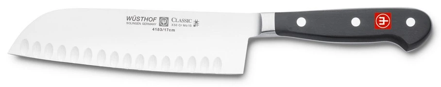 Wusthof Classic Santoku Knife With Hollow Edge 17cm 3 Wusthof Classic Santoku Knife With Hollow Edge 17cm
