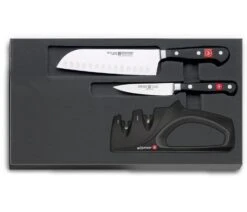 Wusthof Classic Set With 2 Knives + Manual Sharpener - Limited Edition