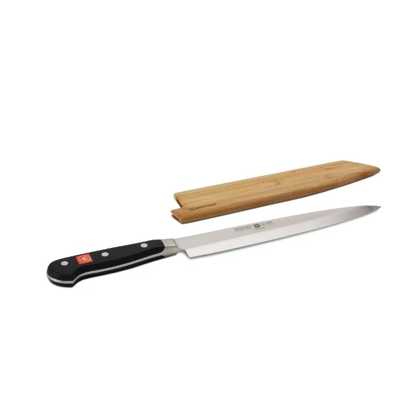 Wusthof Classic Yanagiba Knife 23cm With Bamboo Blade Guard 3 Wusthof Classic Yanagiba Knife 23cm With Bamboo Blade Guard