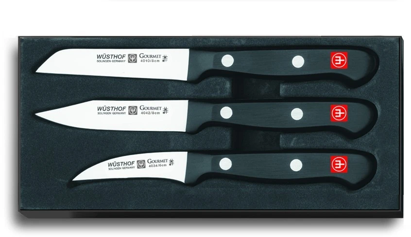 Wusthof Gourmet 3-piece Vegetable Knife Set 3 Wusthof Gourmet 3-piece Vegetable Knife Set