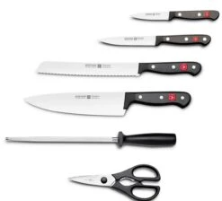 Wusthof Gourmet 6-piece Knife Block Made Of Beech Wood -CHEF KNIVES Store wusthof gourmet 6 piece knife block beech wood 1