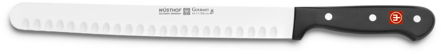 Wusthof Gourmet Ham Knife With Hollow Edge Blade 26cm 3 Wusthof Gourmet Ham Knife With Hollow Edge Blade 26cm